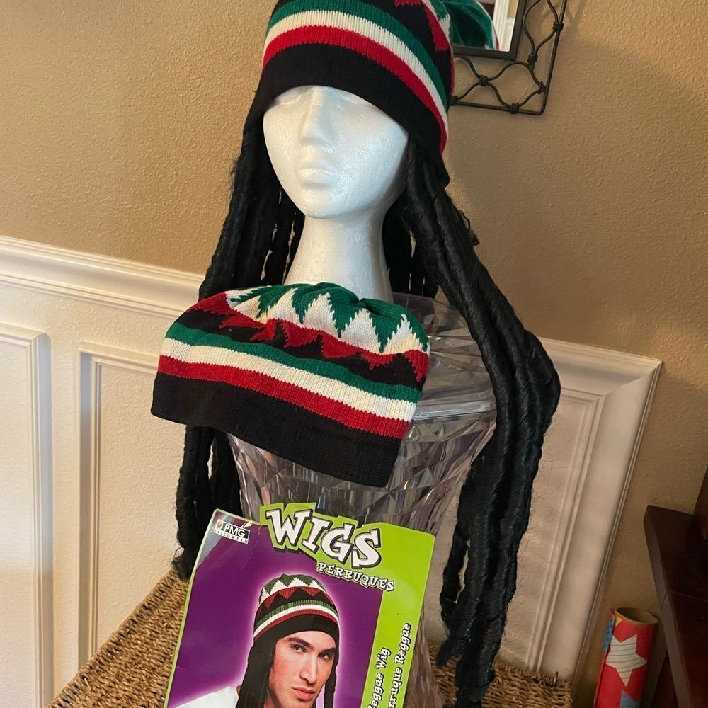 PMG Halloween 2007 Reggae Dreadlocks wig Beanie plus an Extra Hat for your SO!